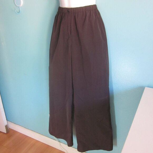 Babette SF Vintage Gray Nylon Wide Leg Crop Pants XS fits up to M 30" Waist - Picture 4 of 14